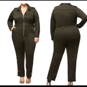 NWT Good American Desert Flightsuit in Green Sz. 4